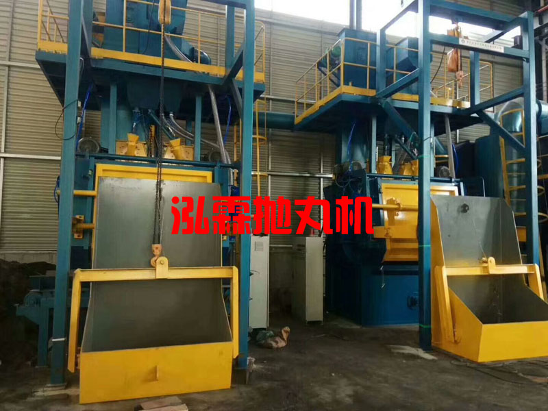 Q3210自(zi)動上下料(liao)履帶式(shi)抛丸機